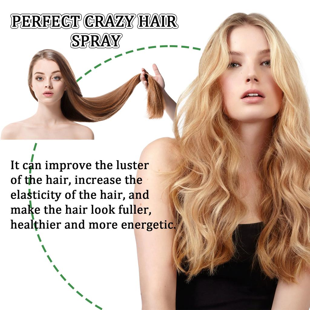 Eelhoe Hair Styling Spray Men Women Lasting Hair Fluffy Moisturizing Gel Hair Thickening Plant Protein Natural Hair Style