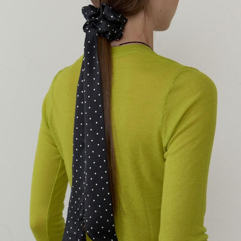 LOVE ME MONSTER Dot Satin Two-Way Scarf_2COL (L253MSF020)