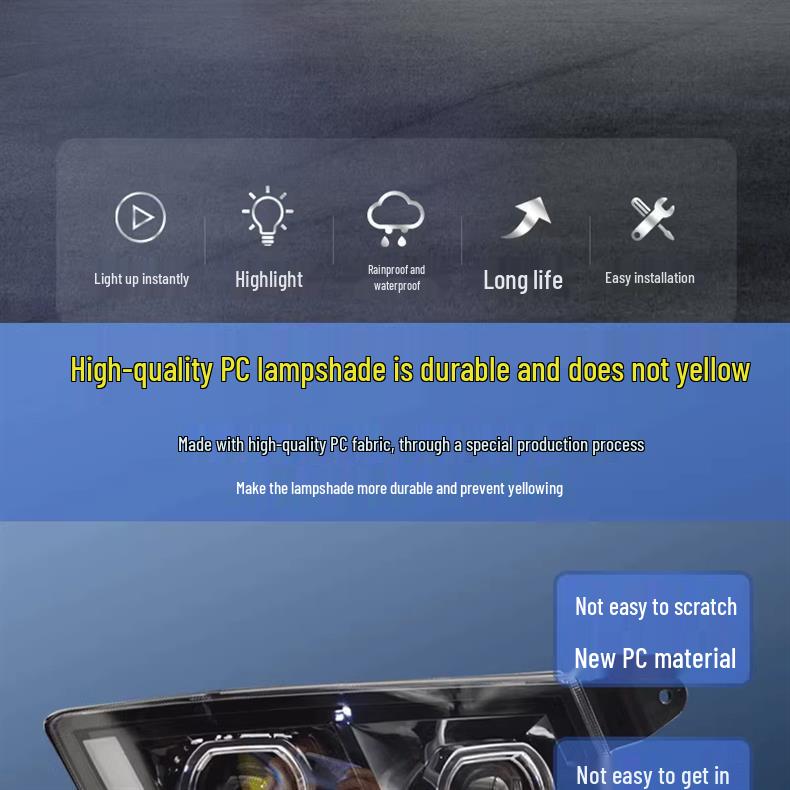 Светодиодная фара Sinotruk Sitrak G7C7Hc5h с двойными линзами, сверхяркая, в сборе