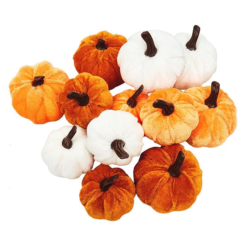 Artificial Foam Ornaments Soft Stuffed Pumpkin Simulated Pumpkin Sets Pumpkin Sets Ornament