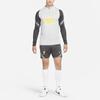 Nike Быстросохнущая футбольная майка с длинными рукавами и застежкой-молнией на половину длины, Мужские топы Liverpool 21-22 светло-серые DC7771-017