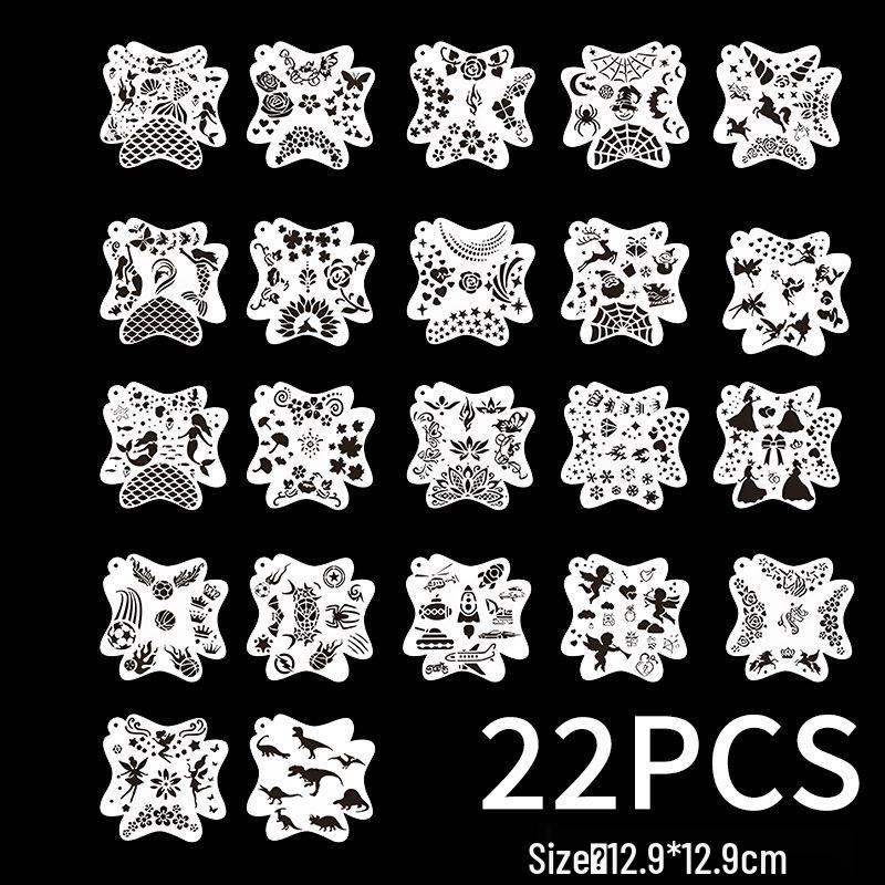 Кружевной трафарет для боди-арта