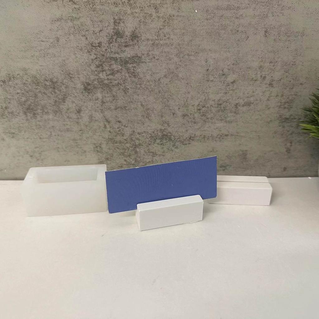 Silicone Epoxy Resin Mold Jewelry Making Mold Handmade Crafts Desktop Decorations Office Desk Card Holder Ornaments Mold