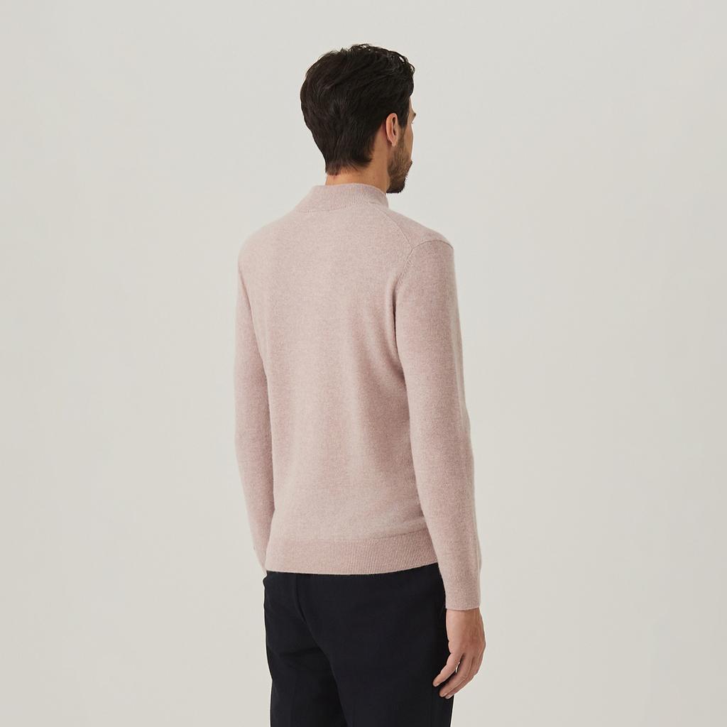 FERRAROMILANO 100% Cashmere Half Turtleneck Knit L/Pink (Am0Erd40571)