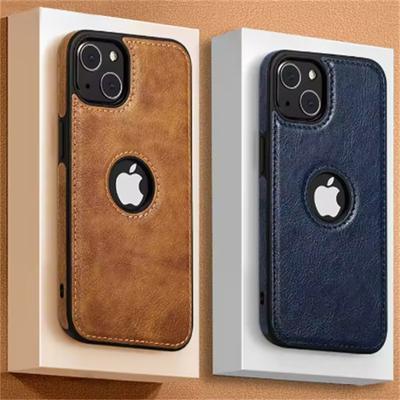 Ультратонкий кожаный чехол для iPhone 16 Pro Max 15 14 13 12 11 XR X 7 8 Plus, противоударный бампер, мягкая задняя крышка в деловом стиле