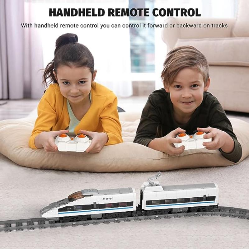 MOULD KING 12021 CRH Train Building Block Technical RC Electric Railway Track Kids Bricks Toys Christmas Gifts Birthday Present