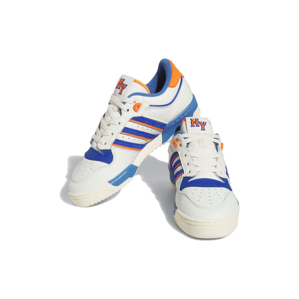 adidas Rivalry Low 86 NYC — кроссовки унисекс белые, королевско-синие, оранжевые ID4781