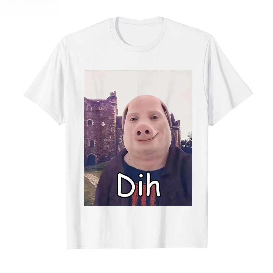 John Pork Dih Funny Internet Brainrot T-shirt for Women T Shirts Sleeve Tops Summer Short Sleeved Harajuku Streetwear Tops Tees
