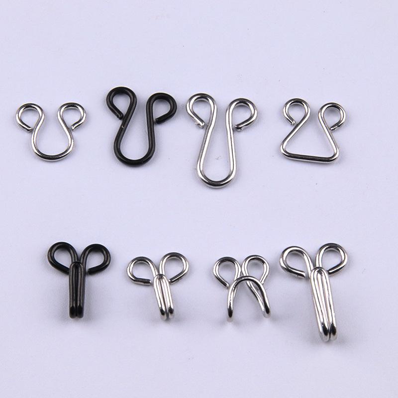 100Pairs Invisible Sewing Hook and Eye Closure for Clothing Bra Jacket Hooks Replacement Sewing Craft Buckle Garment Accessories