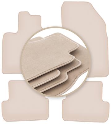 PREMIUM Beige Floor Mats For: Dacia Logan III Sedan, Station Wagon 2021-