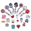 Cartoon Badge Reel Retractable ID Lanyard Name Tag Card Badge Holder Clip Doctor Nurse Office Supplies Credential Holder