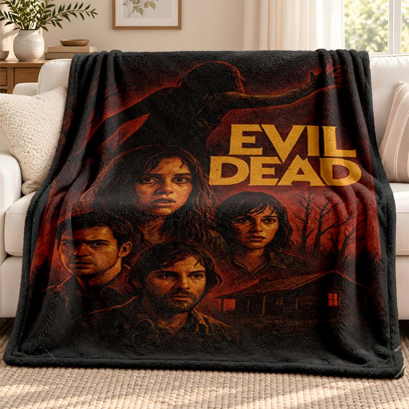 Evil dead blanket Flannel Blanket Soft Cozy Plush Throw for Sofa Bed Lightweight Home Decoration Outdoor camping