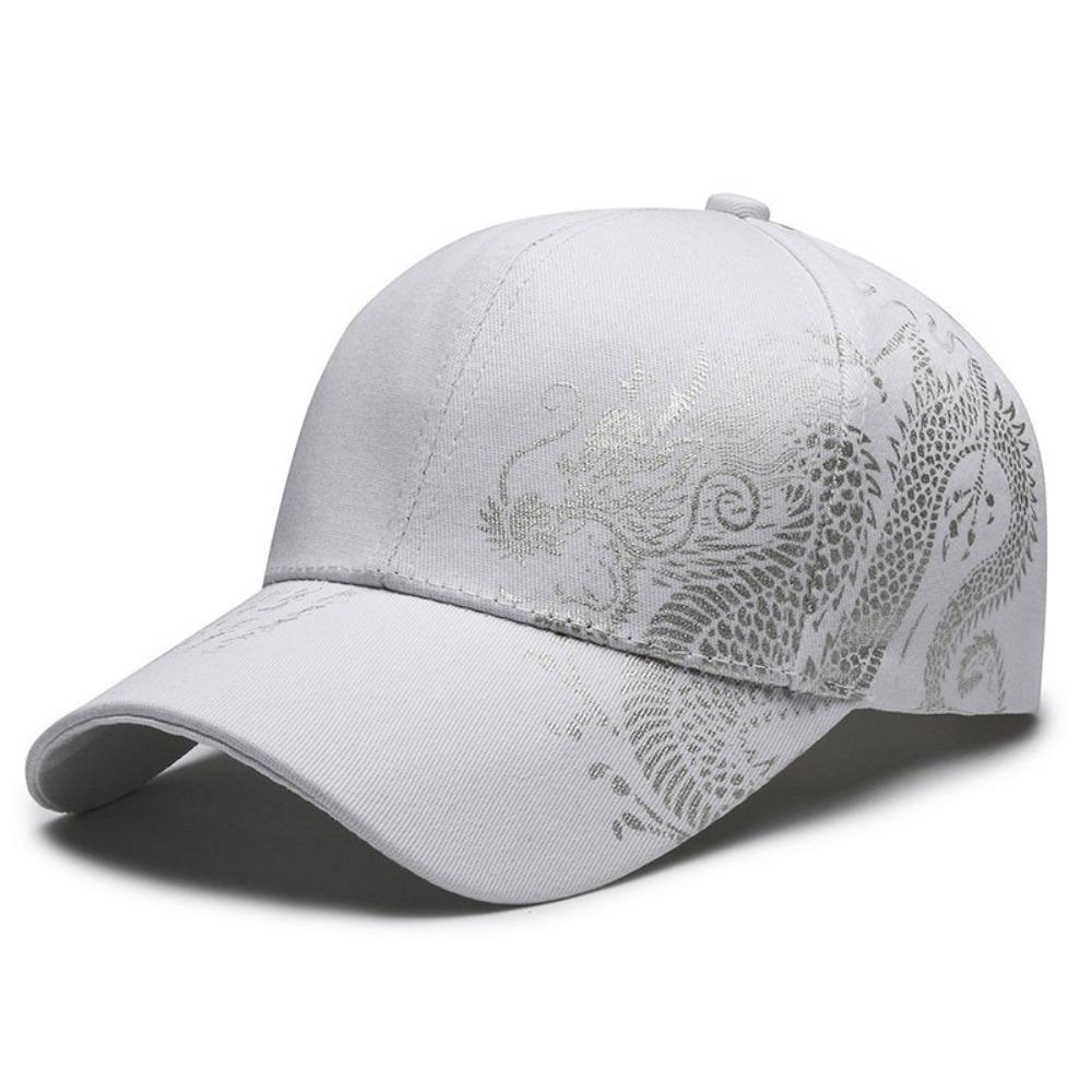 Adjustable Baseball Cap Dragon Totem Printing Hip Hop Hat Casual Snapback Hat Unisex