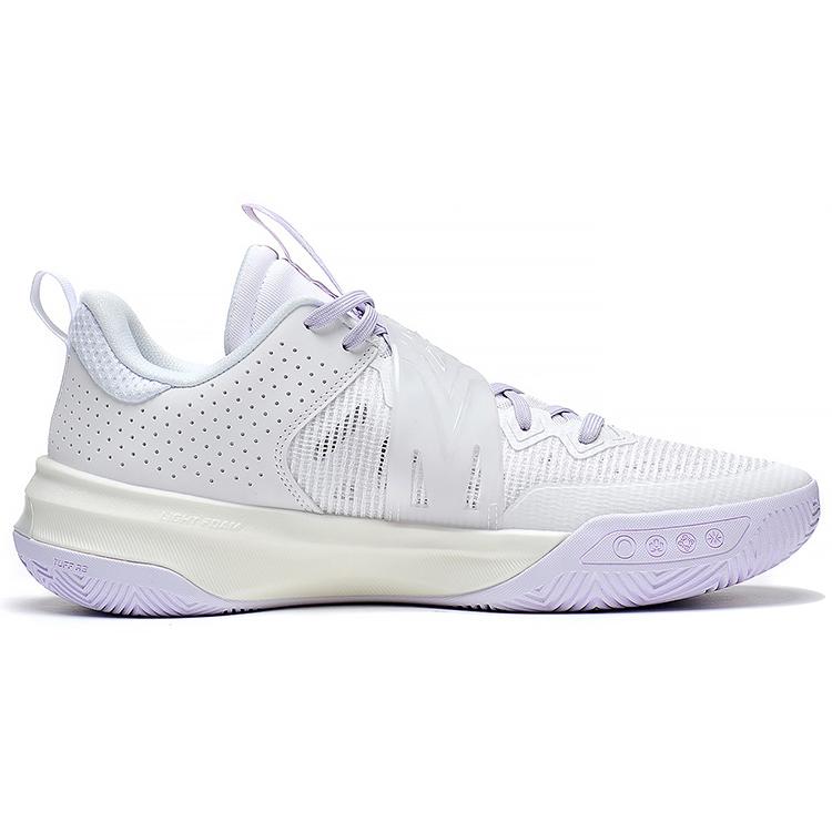 Li Ning Liren3 TEAM Износостойкие Дышащие Низкие Профессиональные Баскетбольные Кроссовки Мужские Стандартные Белые ABAS095-3