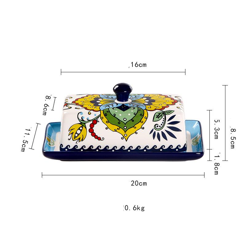 Керамическая масленка с крышкой для столешницы, держатель для хранения масла с герметичной крышкой, контейнер для масла для столешницы или холодильника
