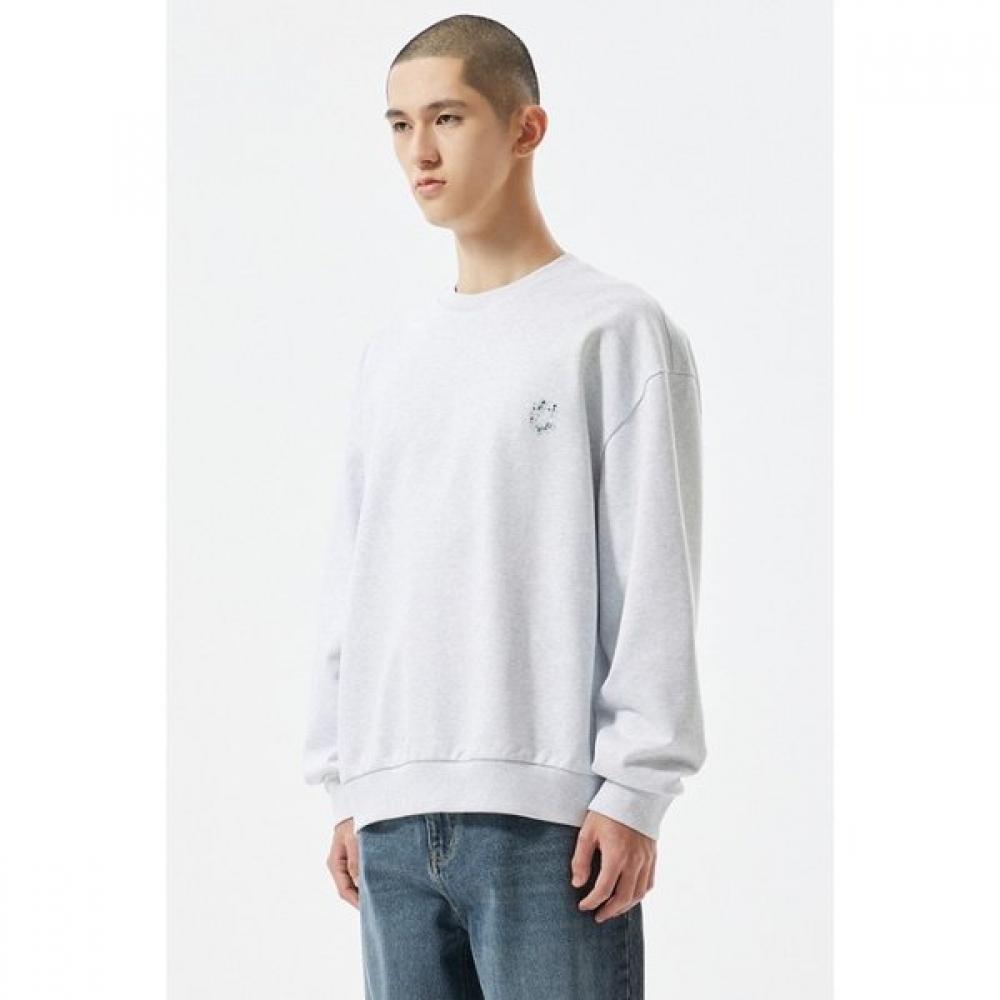 Customellow Grey Graphic Sweatshirt Cwtas25116gyx