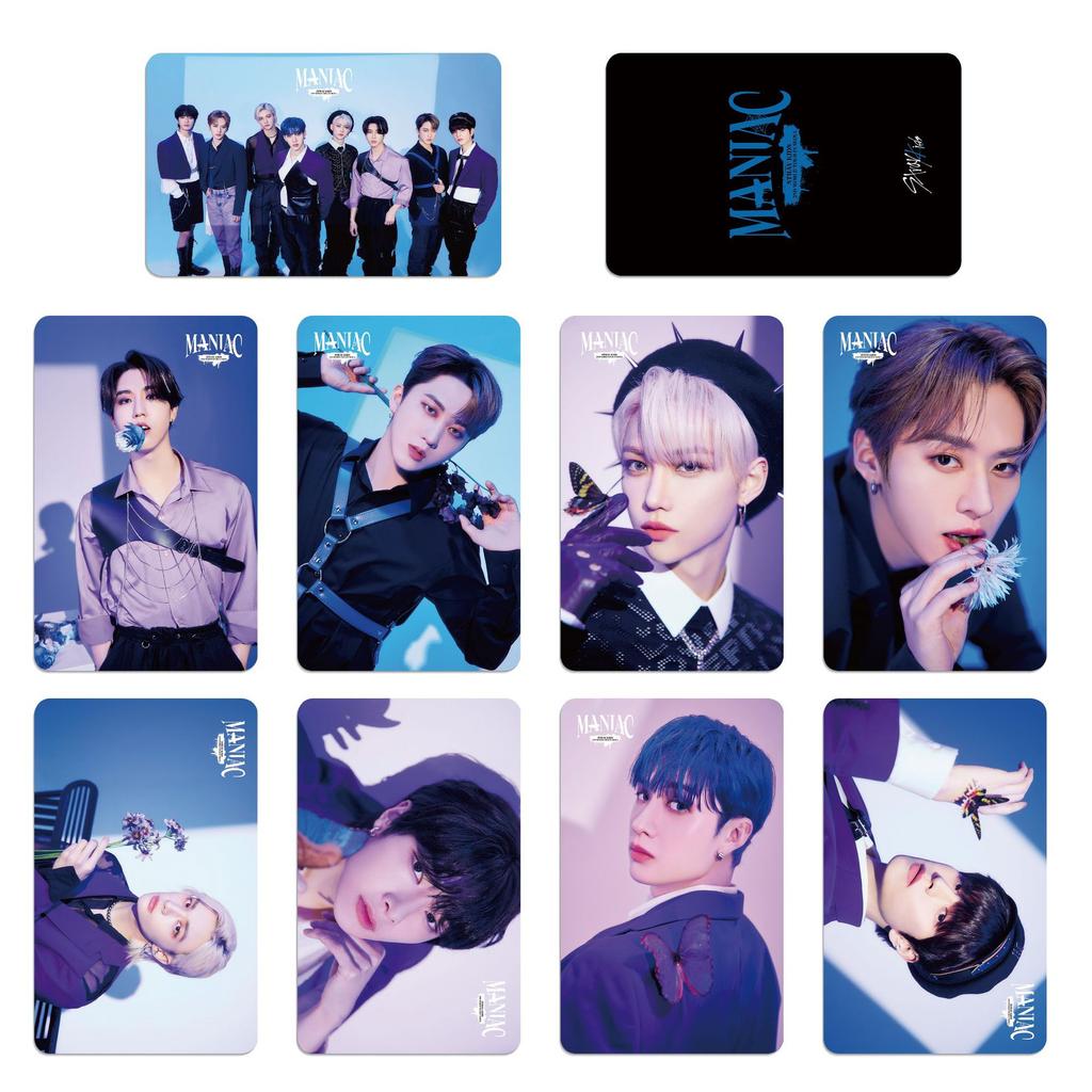 SKZOO's same style men's group po card for the new album "NOEASY" featuring celebrity merchandise cards