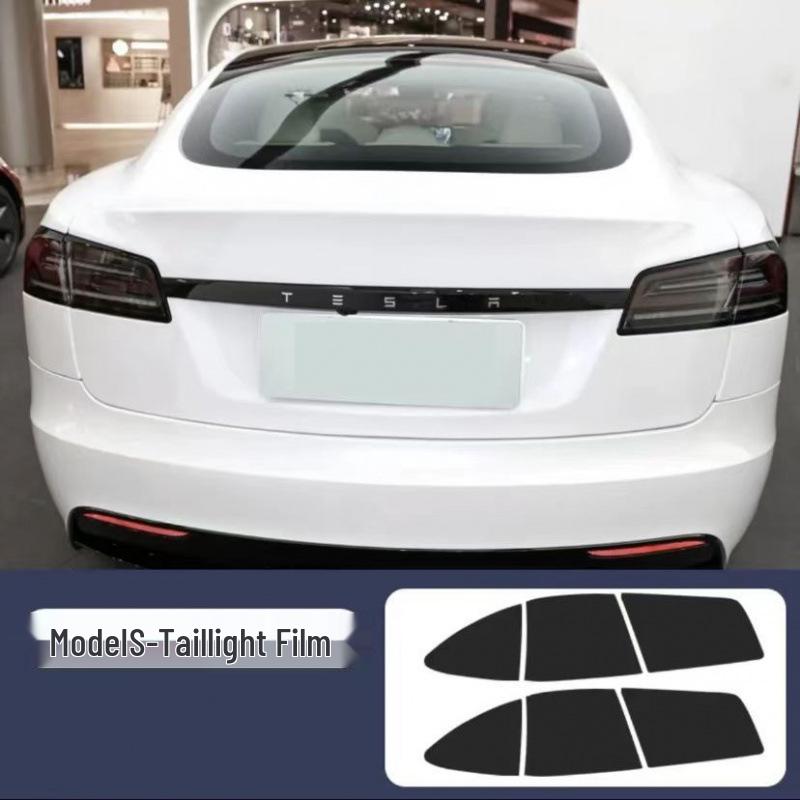 Tesla Model Y/3/YL/S Smoked TPU Headlight Protective Film for Light Color Change