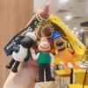 Cute Animal Lamb Keychain Sheep A Sheep Doll Bag Pendant Key Women's Beautifully Jewelry Car Phone Keychain Birthday Gift
