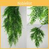 Pure Natural Style Hanging Fake Macrame Fern Succulent Artificial Greenery