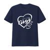 Blessed To Be Called Gigi Cute Heart Design Women s Plus Size Round Neck T Shirt Black 2X Large vintage Washed Stylish