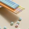 5 шт. милые палочки для еды в виде кошачьих когтей конфетного цвета из высокотемпературного сплава для домашнего хозяйства, ресторана, сервировки палочек для еды