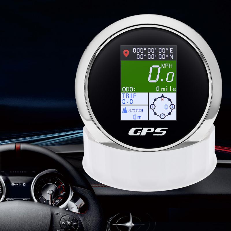 HD Индивидуальный 52MM/85MM Водонепроницаемый TFT Экран Цифровой GPS Спидометр С Антенной MPH Узел Km/h Для Автомобиля Лодки Морской 12V/24V