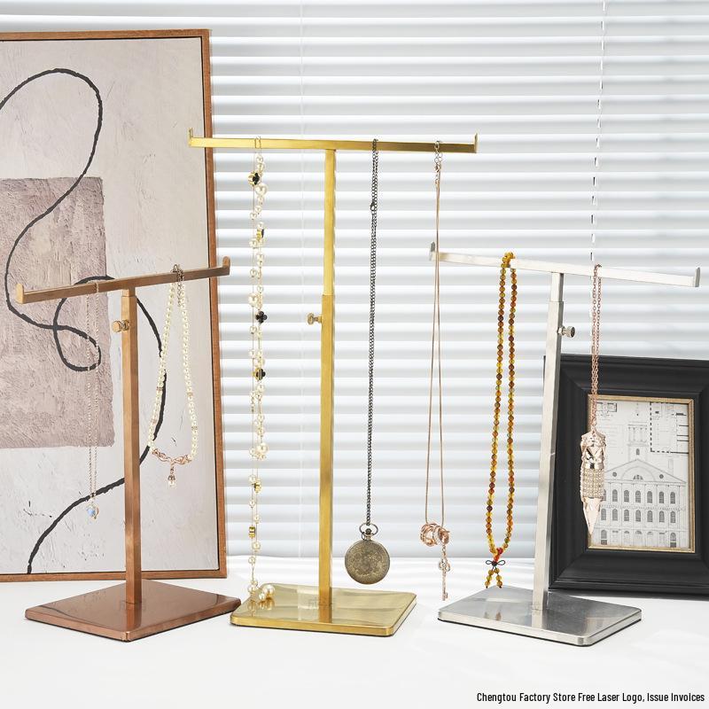 Т-образная подставка из нержавеющей стали для демонстрации сумок и шарфов