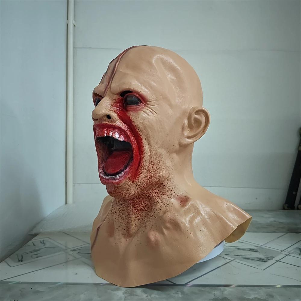 Высококачественные Латексные Маски Хоррор Зараженного Зомби Реалистичные Унисекс Хэллоуин Реквизит Шлем-Прикол Реквизит