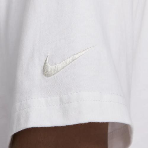 Nike Удобная Мягкая Белая Футболка-Свитшот с Коротким Рукавом для Мужчин