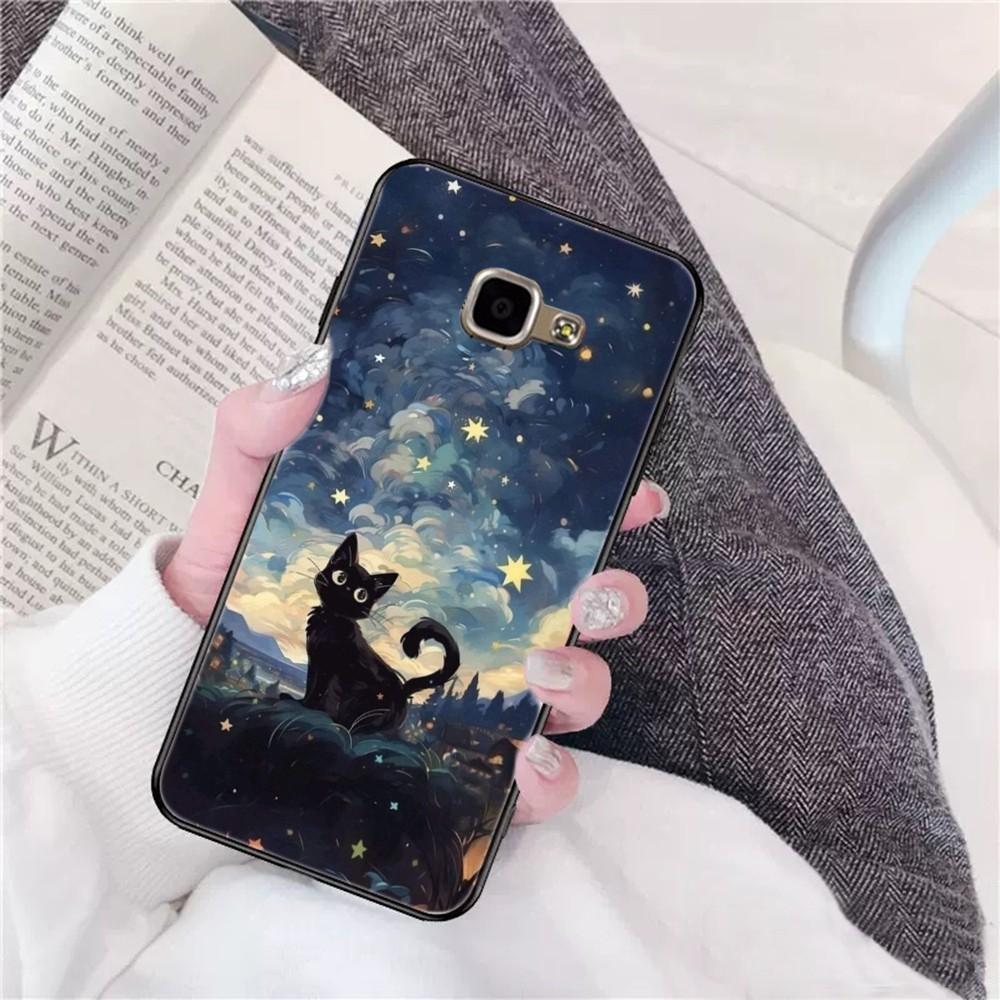 Чехол для телефона «Кошка в звездном небе» для Samsung A 10 11 12 13 20 21 22 30 31 32 40 51 52 53 70 71 72 73 91 13