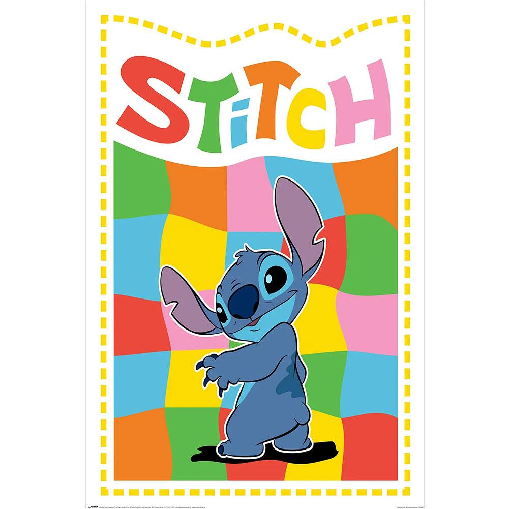 Lilo & Stitch Checkered Poster
