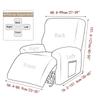 1/2/3 Seater Jacquard Recliner Sofa Cover For Living Room Stretch Single Couch Slipcovers All-Inclusive Armchair Slipcovers Home