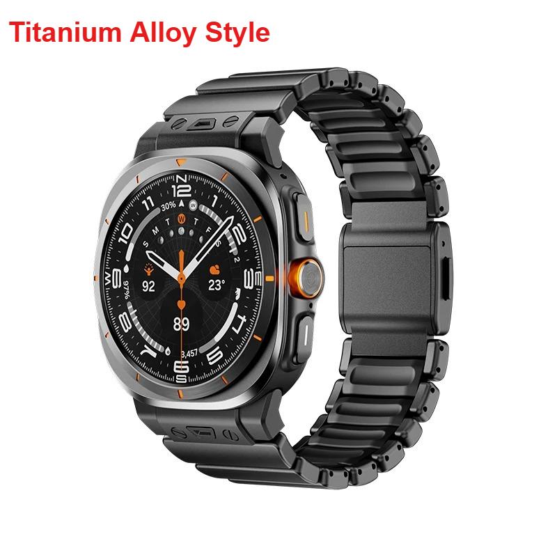 Роскошный титановый ремешок для Samsung Watch Ultra 2026 2026 Ширина 47 мм Металлический ремешок для Galaxy Watch Серии ULTRA 47 мм Ремешок для часов