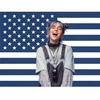 Розовый гобелен с американским флагом Billie Eilish, Забавный эстетичный баннер на стену, Для декора спальни, общежития, колледжа, вечеринки