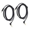 2pcs 90 Degree Right Angle Auxiliary Cord Replacement 3.5mm 1.5m Audio Cable for BlackShark V2 Pro