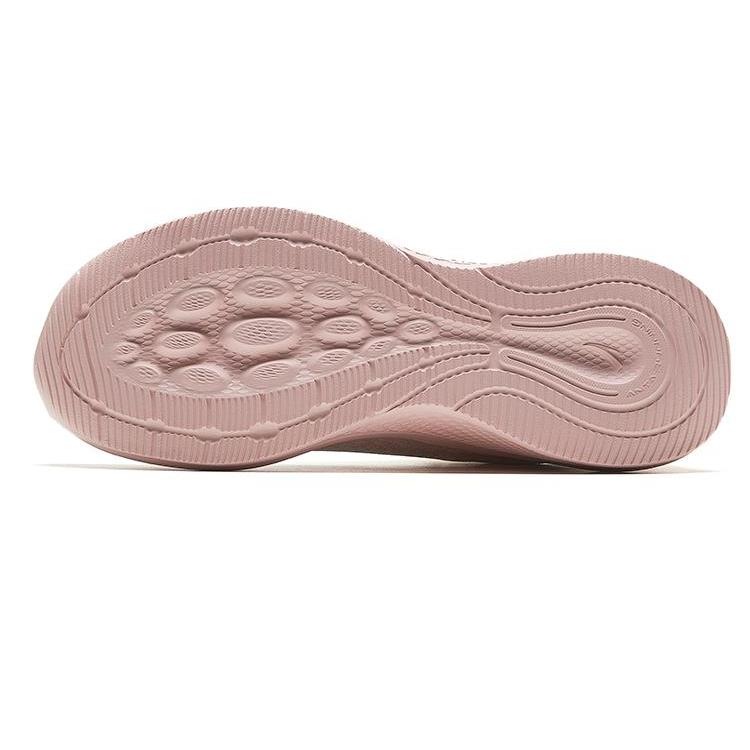 Anta Slip Resistant Abrasion Resistant Low top Casual Running Shoes Women's Ivory White Halo Pink 922335571-4