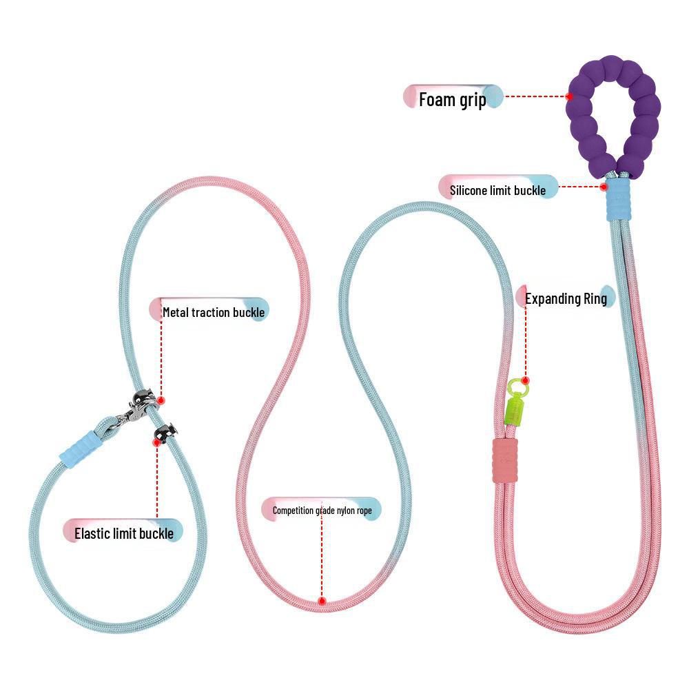 Professional Dog Training & Competition Cross-Body Leash - Explosion-Proof, Adjustable Waist-Belt Design