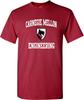 UGP Campus Apparel CMU-721 - Футболка с логотипом арки Carnegie Mellon Tartans, направление Инженерия - Маленький - Кардинальный