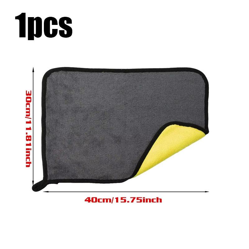 1/2/3/5/6Pcs Car Wash Microfiber Towel 30*30/40/60cm Car Cleaning Drying Cloth Care Cloth Car Wash Thickened Towel