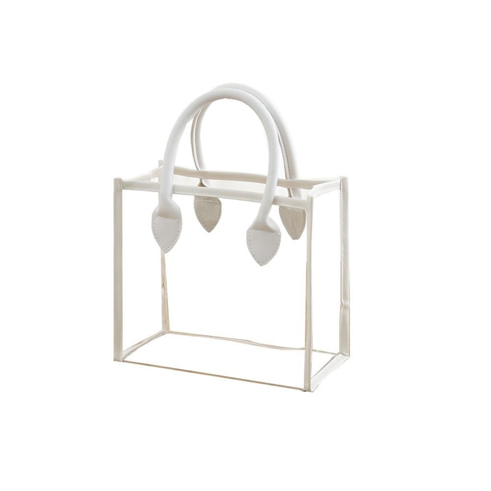 Lightweight Transparent Gift Bag Large Capacity Clear PVC Handbag Women Shopping Bags Women