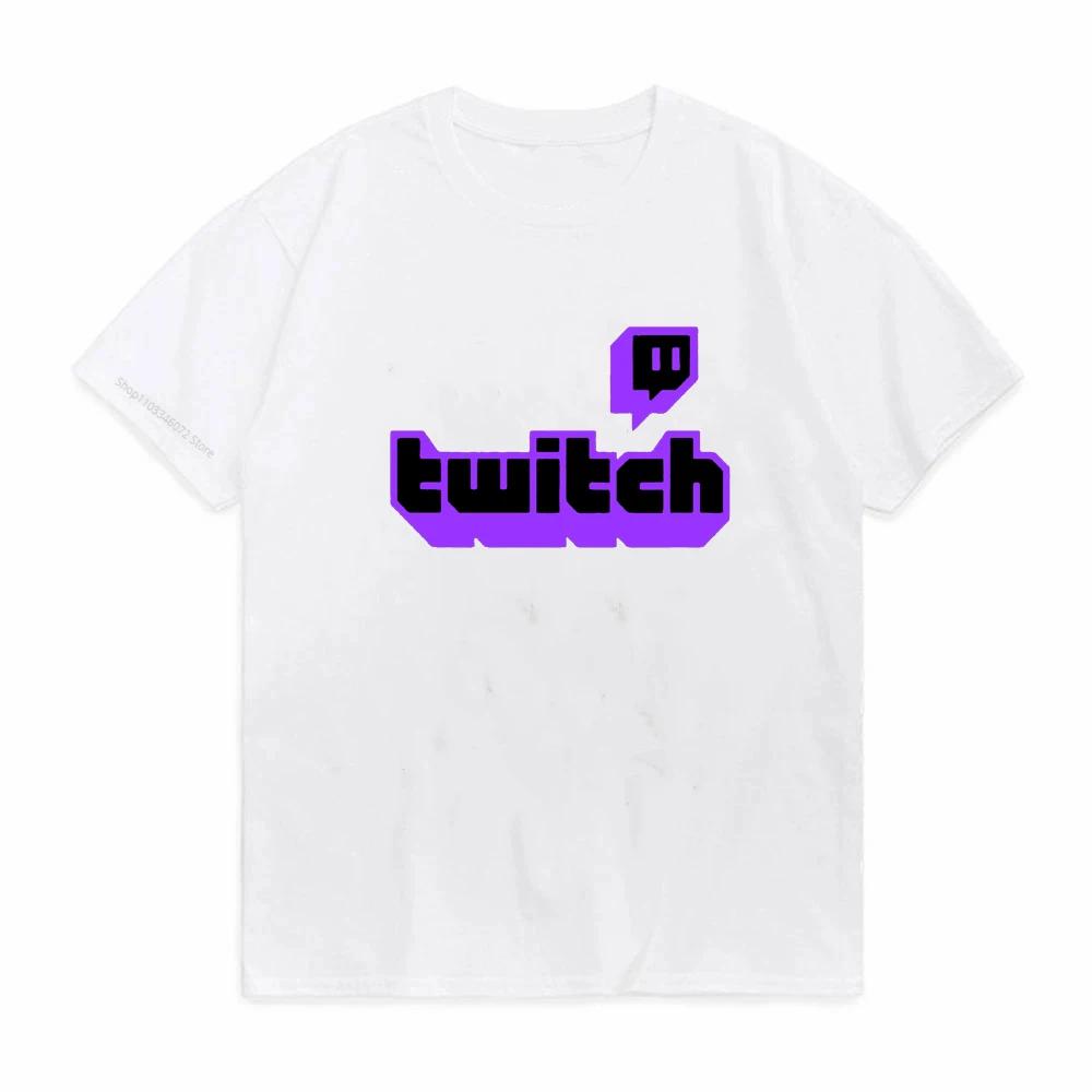 Игровая футболка унисекс Twitch TV Huikoo Высокое качество 100% хлопок Стрим Live Вирусная Фанатская футболка унисекс с круглым вырезом Верхняя футболка