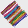 DIY Glitter Hair Strips Set: 100-Piece Multicolor Twist Sticks for Creative Hairstyles & Festive Decorations