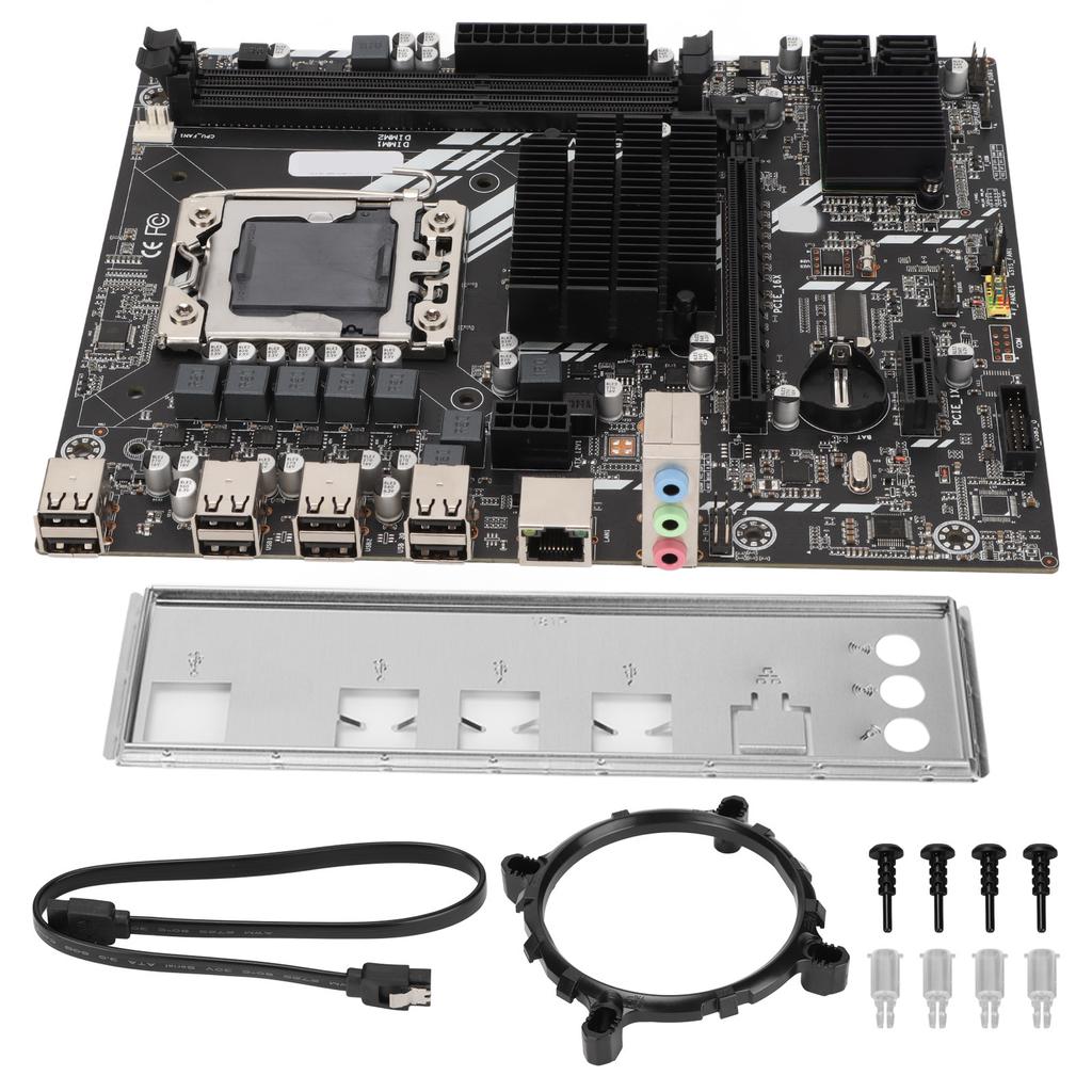 Mining Mainboard ECC DDR3 Dual Channel Support All Series LGA1366 100M Network Interface 8 USB2.0