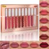 10 Colors Set Matte Lipgloss Liquid Lipstick Makeup Lip Color Batom Long Lasting Sexy Red Pink Nude Lip Gloss Bulk