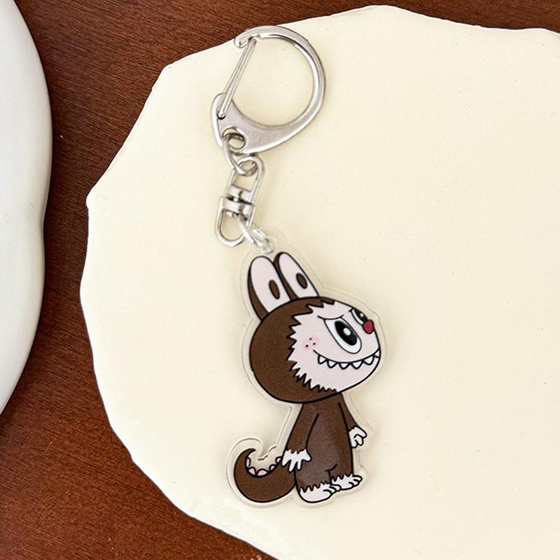 Мультяшный монстр Лабубу Акриловый брелок Милые забавные подвески Сумка Подвеска Креативный рюкзак Подвесные украшения Подарки на день рождения