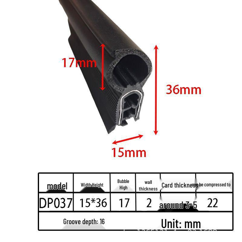 U-образные уплотнительные ленты из вспененной резины для шкафов и автомобильных дверей