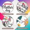 Grateful Mom Background Colorful Flowers Happy Mother's Day Banner Mother's Day Display Warm Tone Mother's Day Backdrop For Gift