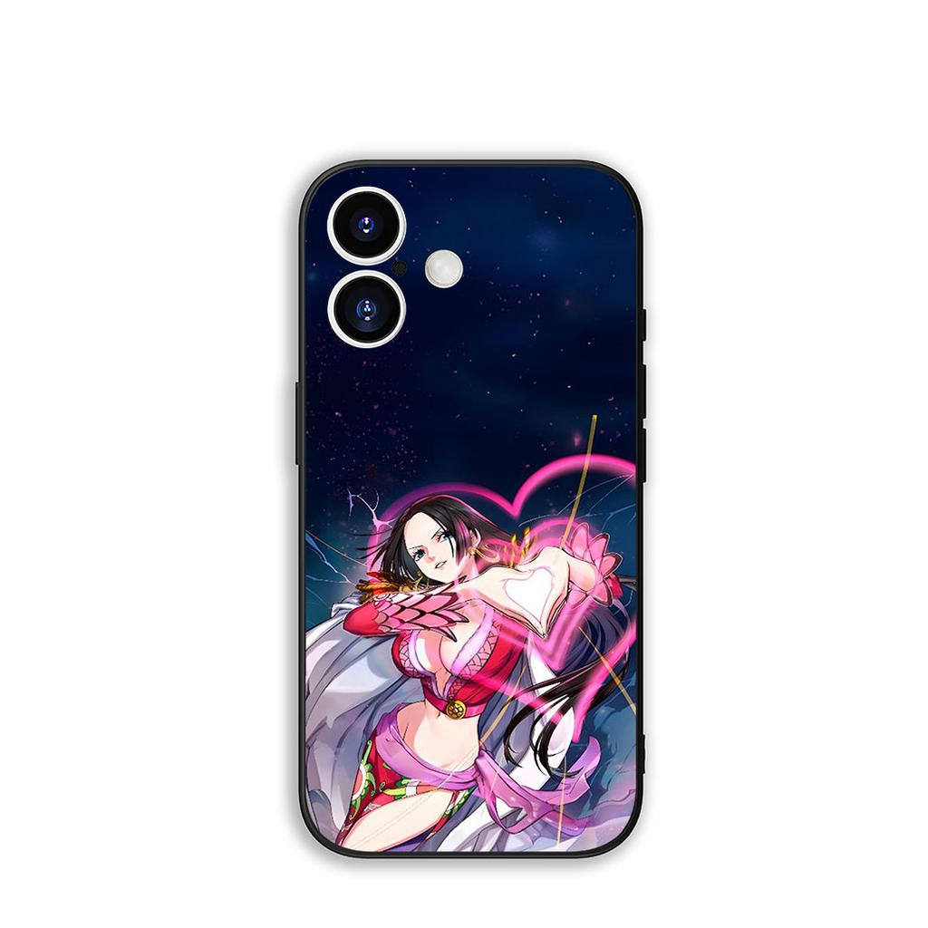 for Apple iPhone 17 16 15 11 Pro XS Max XR 6 7 8 Plus + SE 2020 5 16E Phone Cover Case ONE PIECE Boa Hancock Luffy