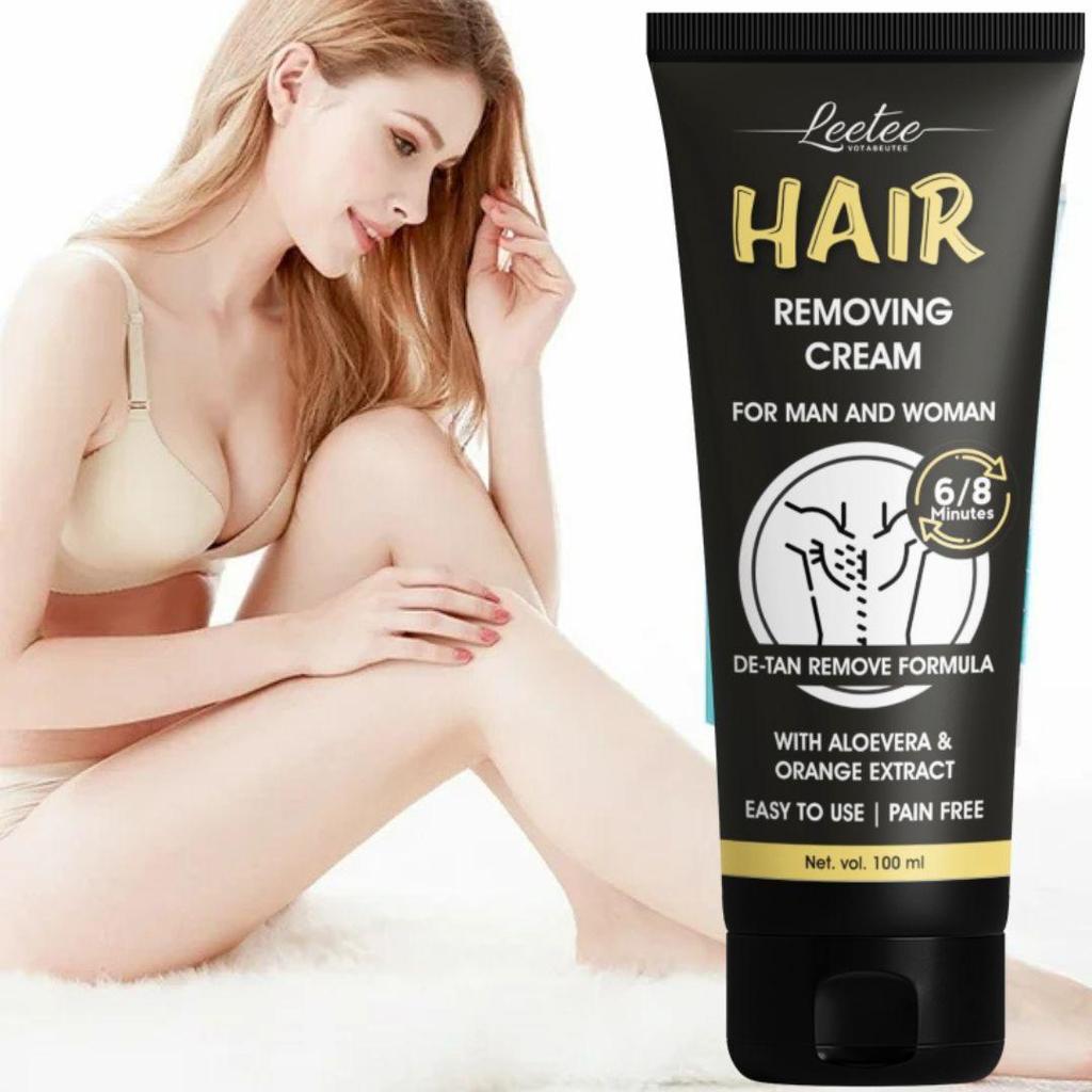 Крем для депиляции Pure для женщин для чувствительной кожи - 100 г | Подходит для ног, подмышек, линии бикини, рук